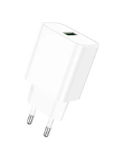 Мережевий зарядний пристрій Borofone BA72A White MicroUSB (1 USB-A) 18W + кабель MicroUSB White 1 USB-A 18