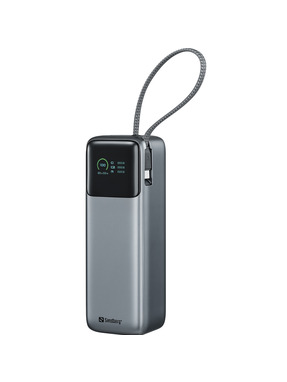 Павербанк Sandberg 1xUSB-C + 2xUSB-A 240W 27000mAh Gray (421-31)