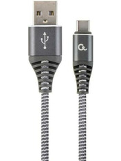 Кабель синхронізації Cablexpert Premium USB to Type-C Black 1 Ні 1m Black (CC-USB2B-AMCM-1M-BW)