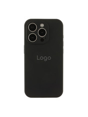 Чохол Silicone Case Full Size with Frame для Apple iPhone 15 Pro Max Black Black (6947158293)