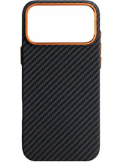Чохол ArmorStandart LikeCarbon2 SE MagCase для Apple iPhone 17 Pro Max Black/Orange Black/Orange (ARM89162)