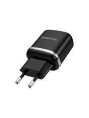 Мережевий зарядний пристрій Borofone BA36A Black Відсутній (1 USB-A) 18W Black