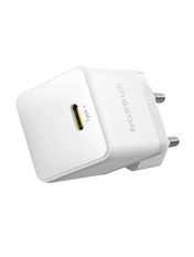 Мережевий зарядний пристрій Baseus Palm 1 USB-C White 20 Type-C to Type-C (1 USB-C) 20W + кабель Type-C to Type-C White
