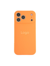 Чохол Silicone Case Full Size with Frame для Apple iPhone 17 Pro Max Orange Orange (6917382945)