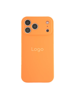 Чохол Silicone Case Full Size with Frame для Apple iPhone 17 Pro Max Orange (6917382945)