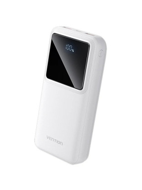 Павербанк Vention FHLW0 1xUSB-C + 2xUSB-A 22,5W 20000mAh White (FHLW0)