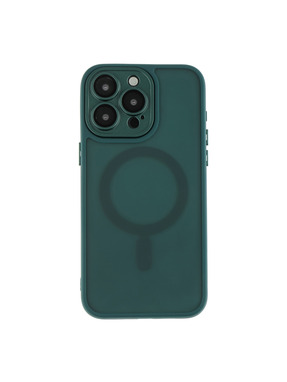 Чохол Magnetic Matte Camera Lens with Magsafe для Apple iPhone 15 Pro Max Dark Green (6903187254)