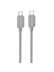 Кабель синхронізації Hoco X113 Type-C to Type-C Grey 60W 1m Grey