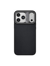 Чохол Kajsa Glamorous Collection Straw Mat Pattern with MagSafe B-Ring для Apple iPhone 17 Pro Max Black Black (6903815724)