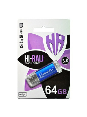 USB накопичувач HI-RALI Rocket 64GB Blue (HI-64GB3VCBL)