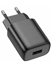 Мережевий зарядний пристрій Hoco C134A MicroUSB Black (1 USB-A) 12W + кабель MicroUSB Black 1 USB-A 12