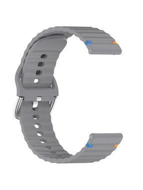 BeCover Ribbed Tape (20mm) Samsung Galaxy Watch Active/Gear (40/44mm) Grey