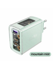 Мережевий зарядний пристрій ACEFAST A45 Sparkling series GaN Gray (1 USB-A + 2 USB-C) 65W Gray