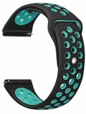 BeCover Vents Style Xiaomi Amazfit/Samsung 20 mm Синій Black/Blue