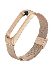 BeCover Metal Mi Band 5/6/7 Рожевий Rose Gold (705149)