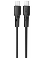 Кабель синхронізації XO NBQ231B Rock Series Type-C to Type-C Black Ні 1 60W 1m Black (NBQ231B_Black)
