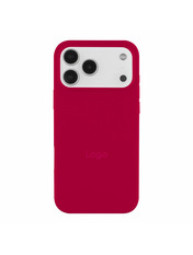 Чохол Silicone Silicone Full Case Open Cam для Apple iPhone 17 Pro Max Rose Red