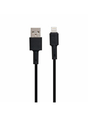 Кабель синхронізації Borofone BX31 Soft Silicone USB to Lightning Black 1m Black