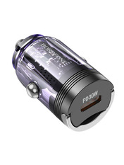 Автомобільний зарядний пристрій Borofone BZ29 Ray 30W Transparent Purple Відсутній 1 USB-C Transparent Purple