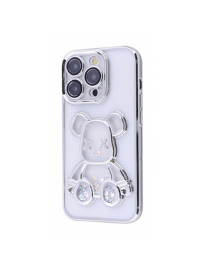 Чохол Shining Bear Case для Apple iPhone 15 Pro Silver (6913847205)