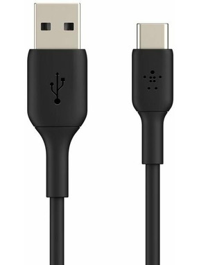 Кабель синхронізації Belkin BoostCharge USB to Type-C 15W 0,15m Black (CAB001BT0MBK)