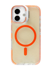 Чохол BeCover FIBRA Star Shine with MagSafe для Apple iPhone 17 Orange Orange (715415)