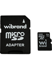 Карта пам'яті Wibrand 64 ГБ Так UHS-I U3 microSDXC 64GB UHS-I U3 + SD-adapter (WICDXU3/64GB-A)
