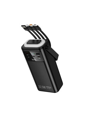 Павербанк Hoco EJ65 High 1xUSB-C + 2xUSB-A 22,5W 30000mAh Black