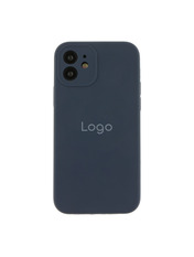 Чохол Silicone Case Full Size with Frame для Apple iPhone 12 Dark Blue Dark Blue (6937815204)