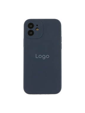 Чохол Silicone Case Full Size with Frame для Apple iPhone 12 Dark Blue (6937815204)