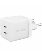 Мережевий зарядний пристрій Proove Pure GaN Max Black (2 USB-C) 67W Black 2 USB-C 67 Відсутній