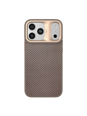 Чохол Kajsa Glamorous Collection Straw Mat Pattern with MagSafe B-Ring для Apple iPhone 17 Pro Max Desert Gold (6928417503)