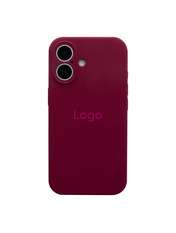Чохол Silicone Case Full Size with Frame для Apple iPhone 16 Maroon Maroon (6957318402)