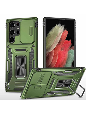 Чохол Camshield Army Ring для Samsung Galaxy S918 S23 Ultra Army Green (6904812957)