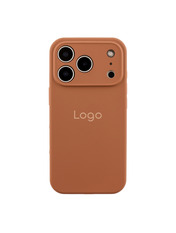 Чохол Silicone Case Full Size with Frame для Apple iPhone 18 Pro Brown Brown (6983521074)