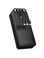 Павербанк Borofone BJ84A Smooth with four cables 1xUSB-C + 1xUSB-A 20000 Black 10W 20000mAh Black 10