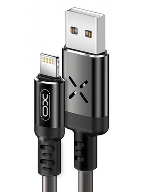Кабель синхронізації XO NB108 USB to Lightning 10.5W 1m Чорний