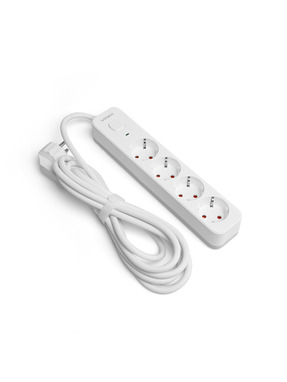 Мережевий фільтр Videx ONCORD з/з 4/3m White (VF-PD43G-W)