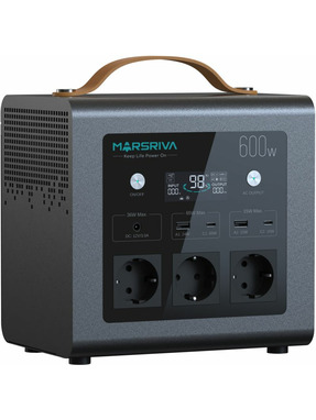 Зарядна станція Marsriva MP6 Plus 600W (512Wh) Grey