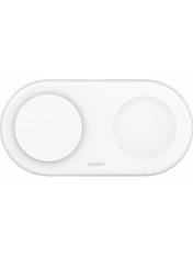 Бездротовий зарядний пристрій Belkin BoostCharge Pro 2in1 Qi2 White 15 White (WIZ021VFWH)