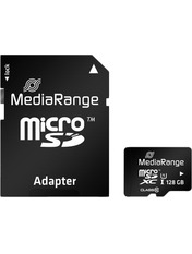 Карта пам'яті MediaRange microSDHC 128GB Class 10 + SD-adapter + Reader (MR945) 128 ГБ