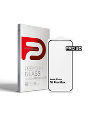 Захисне скло ArmorStandart Pro 3D для Apple iPhone 16 Pro Max Black глянсове (ARM78034)
