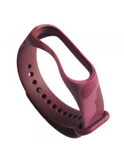 Pino Camouflage Mi Band 5/6/7 Бордовий Camouflage