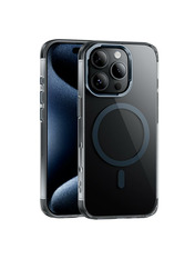Чохол Hoco Magnetic Protective для Apple iPhone 16 Pro Transparent/Black Transparent/Black (6902471853)