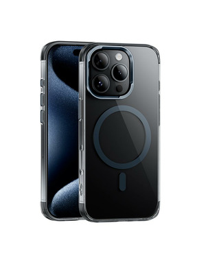 Чохол Hoco Magnetic Protective для Apple iPhone 16 Pro Max Transparent Black (6947810352)