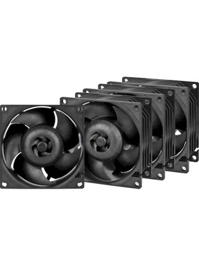 Корпусний вентилятор Arctic S8038-7K PWM 4-Pack (ACFAN00292A) Black