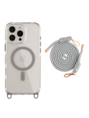 Чохол LanyardCase для Apple iPhone 16 Pro Max Grey