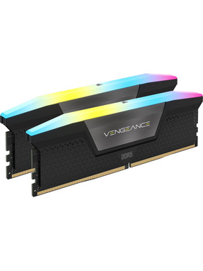 Оперативна пам’ять Corsair Vengeance RGB Black DDR5 96GB (kit 2*48GB) 6400MHz (CMH96GX5M2B6400C32)