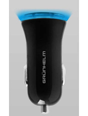 Автомобільний зарядний пристрій Grunhelm GCC-13L 24W 1 USB-A Black