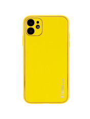 Чохол Xshield Leather для Apple iPhone 12 Yellow